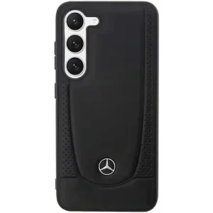 Husa spate Hard Mercedes Leather Urban pentru Samsung Galaxy S23 Negru