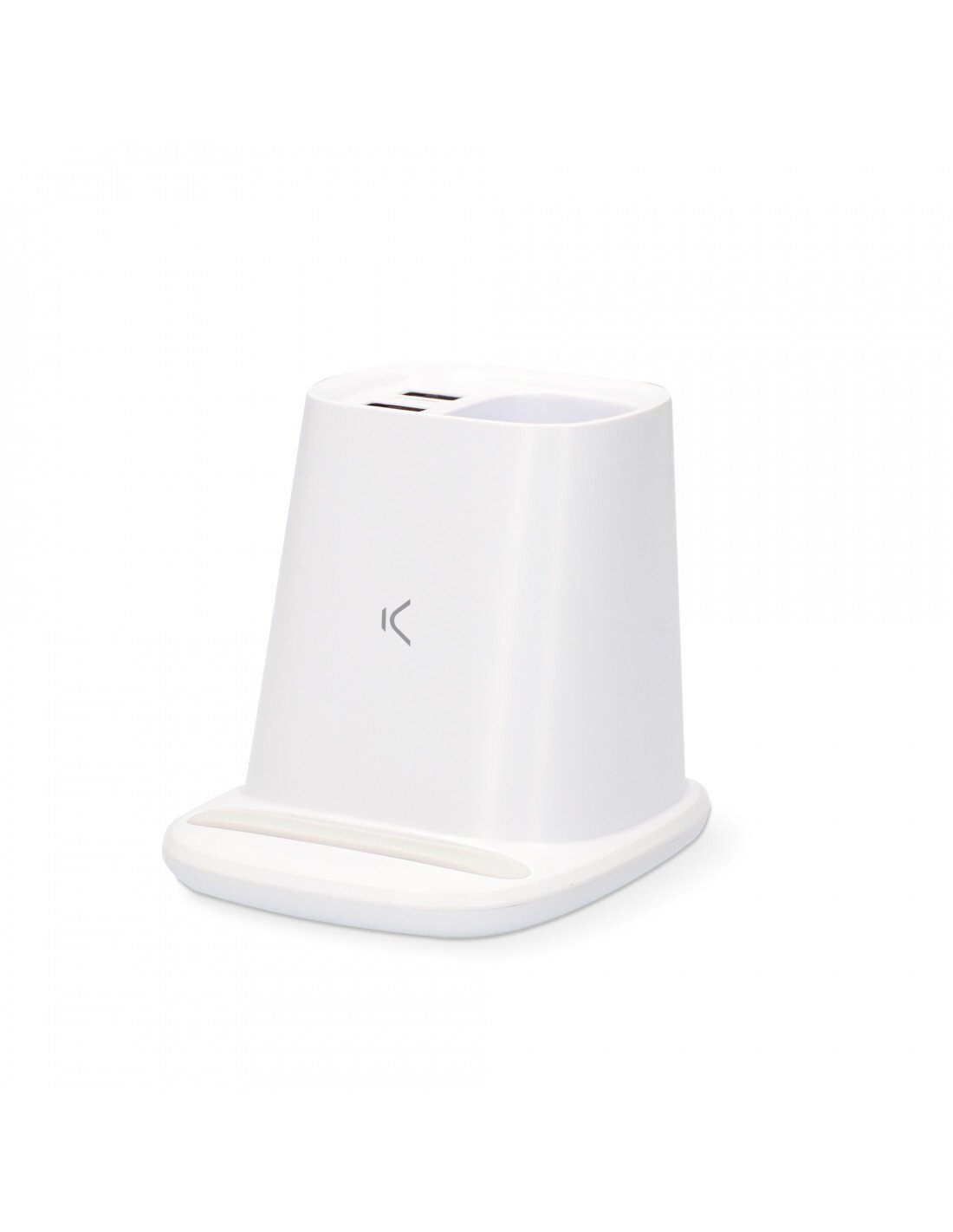 Incarcator Wireless cu Suport Birou Ksix 10W Alb thumb