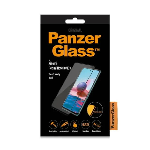 Folie sticla PanzerGlass Xiaomi Redmi Note 10 | 10S, Negru