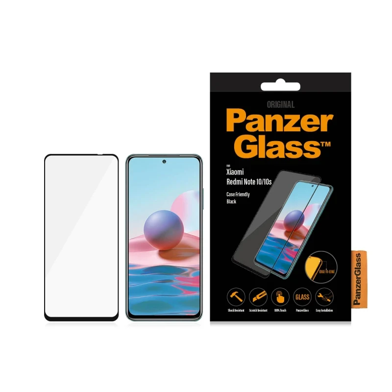 Folie sticla PanzerGlass Xiaomi Redmi Note 10 | 10S, Negru thumb