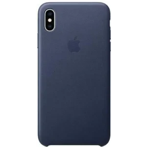 Husa din piele Apple pentru iPhone XS Max Albastru