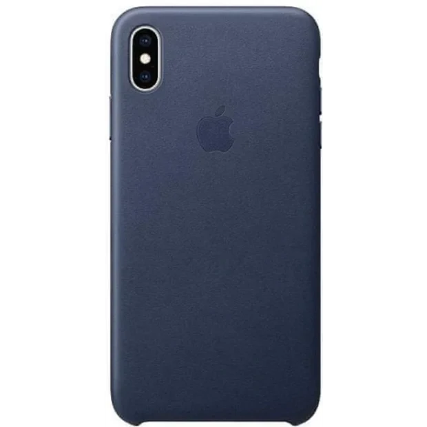 Husa din piele Apple pentru iPhone XS Max Albastru