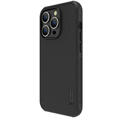 Husa Nillkin Super Frosted PRO pentru  Apple iPhone 14 Pro Max  Black (Without Logo Cutout)
