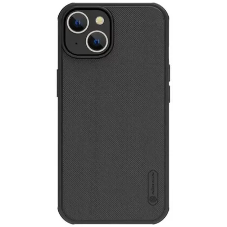 Husa Nillkin Super Frosted PRO pentru Apple iPhone 14 Black (Without Logo Cutout)