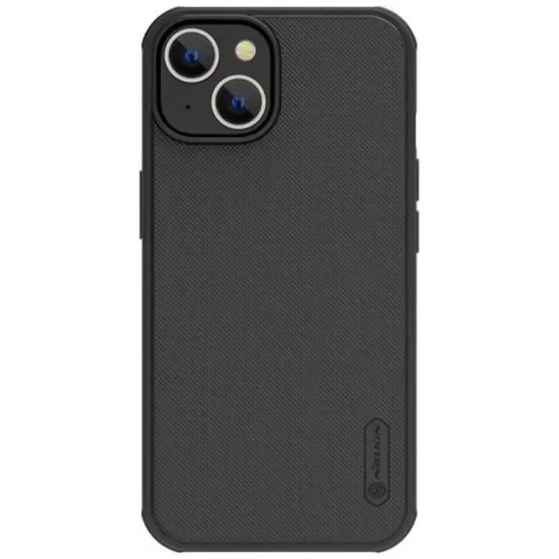 Husa Nillkin Super Frosted PRO pentru Apple iPhone 14 Black (Without Logo Cutout)