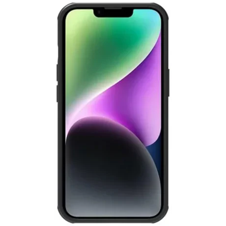 Husa Nillkin Super Frosted PRO pentru Apple iPhone 14 Black (Without Logo Cutout)