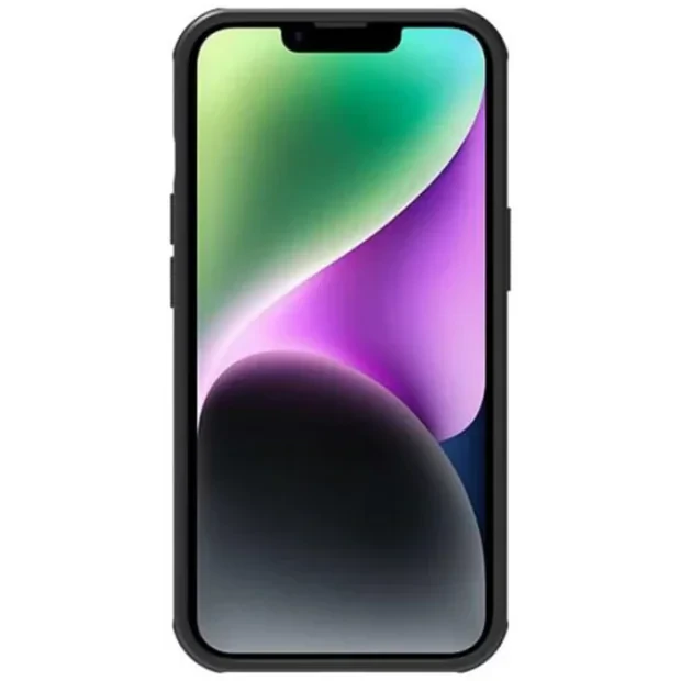 Husa Nillkin Super Frosted PRO pentru Apple iPhone 14 Black (Without Logo Cutout)