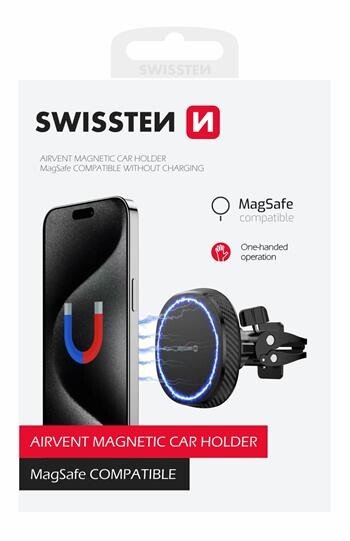 Suport Auto Swissten AirVent MagStick Negru thumb