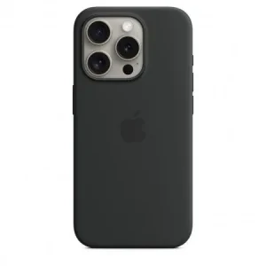 Husa Spate Apple Silicon MagSafe pentru iPhone 15 Pro Negru