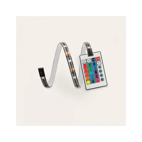 Banda Led Ksix RGB 5W Color Tv cu telecomanda pentru Televizor