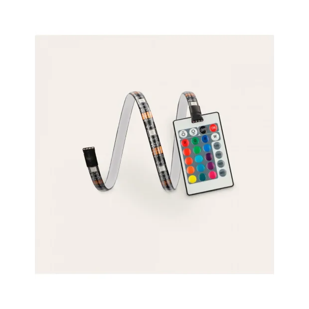 Banda Led Ksix RGB 5W Color Tv cu telecomanda pentru Televizor