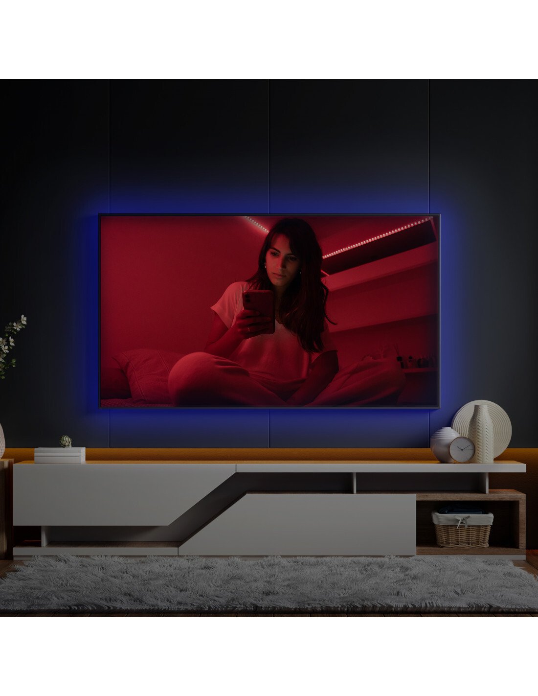 Banda Led Ksix RGB 5W Color Tv cu telecomanda pentru Televizor thumb