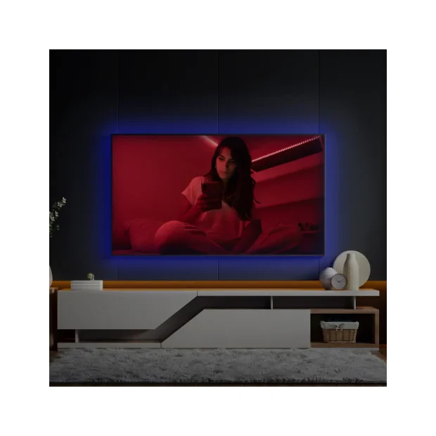 Banda Led Ksix RGB 5W Color Tv cu telecomanda pentru Televizor