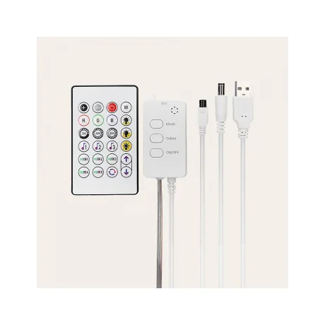 Banda SmartLEED ksix RGB 10M Leduri Rotunde cu Telecomanda Multicolor