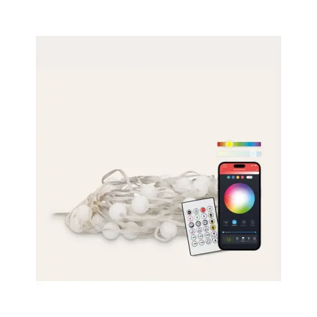 Banda SmartLEED ksix RGB 10M Leduri Rotunde cu Telecomanda Multicolor