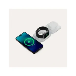 Incarcator Wireless Ksix 3in1 15W plus cablu USB-C/USB-C Alb