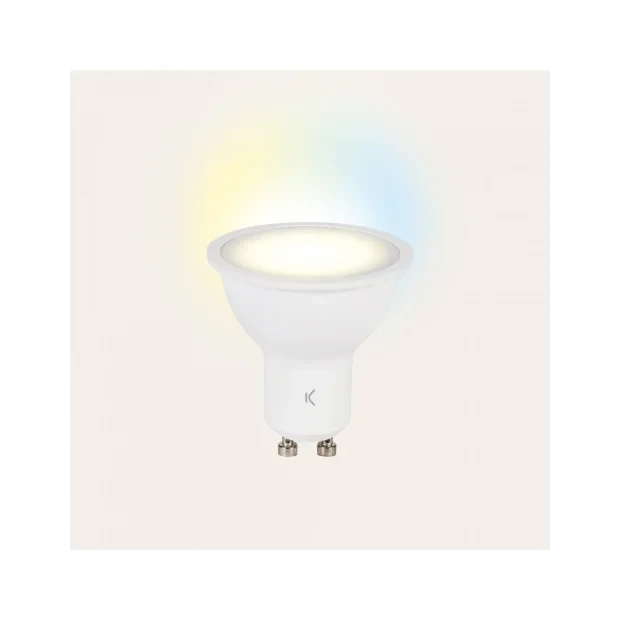 Set becuri inteligente Ksix Wlan CCT 5.5W Alb