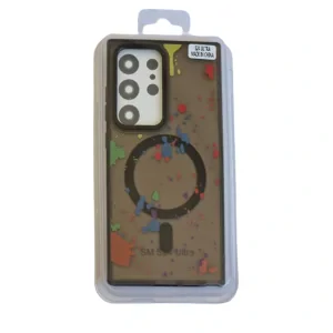 Husa Spate Fashion MagSafe pentru Samsung Galaxy S24 Ultra Negru/Multicolor