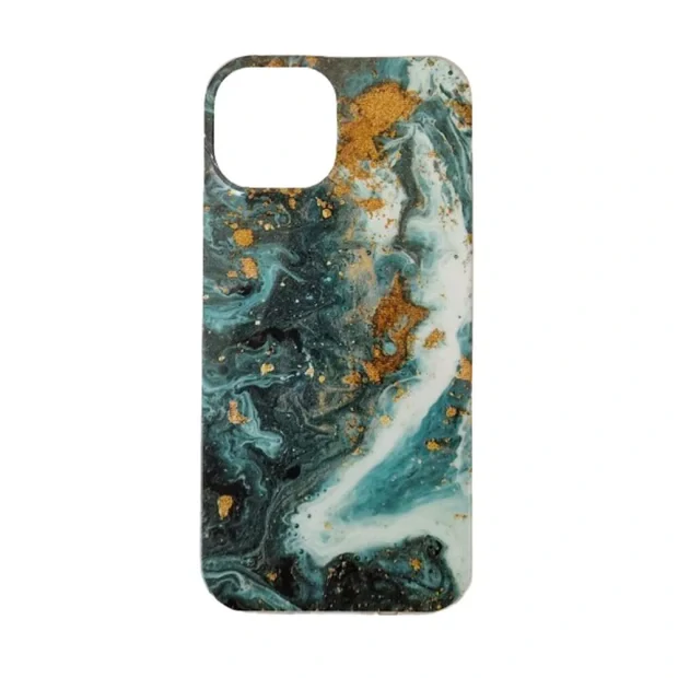 Husa Spate Fashion Marble pentru iPhone 15 Pro Max Verde