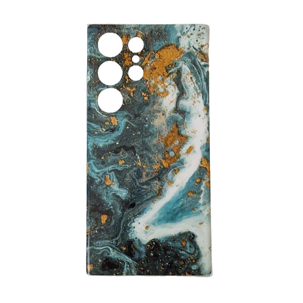 Husa Spate Fashion Marble pentru Samsung Galaxy S24 Ultra Verde thumb