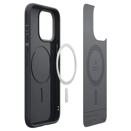 Husa Spigen Caseology Nano Pop MagSafe, black sesame - iPhone 15 Pro