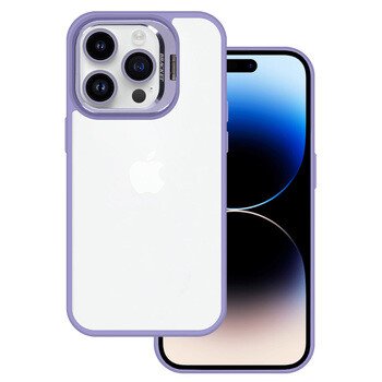 Husa Spate Silicon Tel Protect Beauty Lens pentru iphone 15 Pro Mov thumb