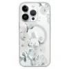 Husa Spate Silicon Tel Protect pentru iPhone 15 Pro Floral Albastru