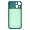 Husa Spate Silicon Sort Camshield pentru iPhone 15 Verde