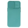 Husa Spate Silicon Sort Camshield pentru iPhone 15 Verde
