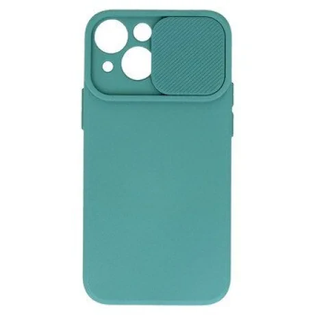Husa Spate Silicon Sort Camshield pentru iPhone 15 Verde