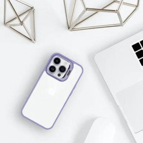 Husa Spate Silicon Tel Protect Beauty Lens pentru iphone 15 Mov