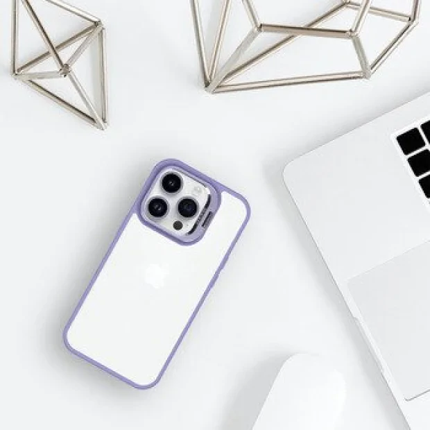 Husa Spate Silicon Tel Protect Beauty Lens pentru iphone 15 Mov