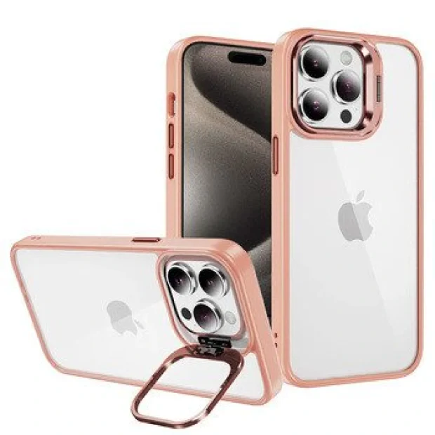 Husa Spate Silicon Tel Protect Beauty Lens pentru iphone 15 Roz