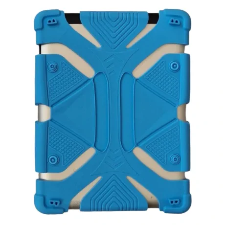 Husa Tableta Silicon Rugged 360 pentru 8.9-9.6 Inch  Albastru