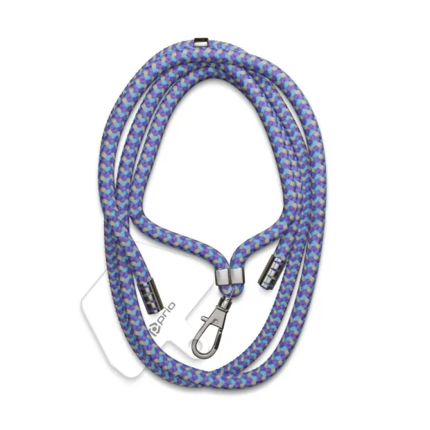 Snur Universal Prio Lanyard pentru telefon 0.7m Mov/Albastru