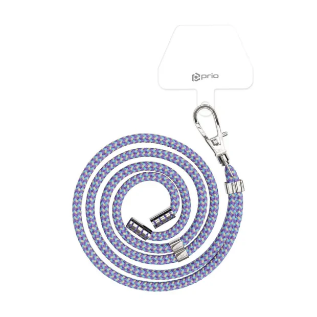 Snur Universal Prio Lanyard pentru telefon 0.7m Mov/Albastru