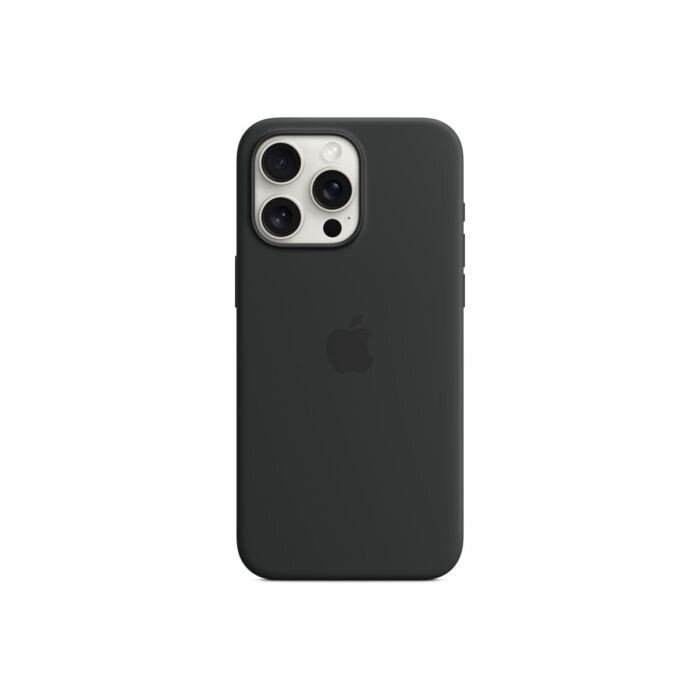 Husa Spate Apple Silicon MagSafe pentru iPhone 15 Pro Max Negru thumb