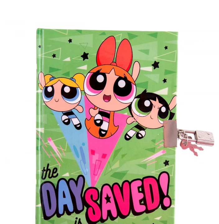 Agenda cu lacat, Happy School Powerpuff Girls thumb