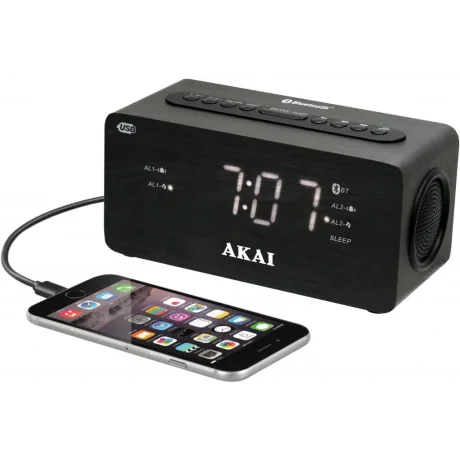 Akai DUAL ALARM CLOCK WITH BLUETOOTH, &quot;ACR-2993&quot; (timbru verde 2 lei)