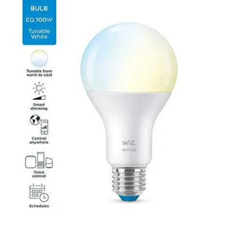 BEC smart LED Philips, soclu E27, putere 13W, forma spot, lumina alb rece, alb calda, alimentare 220 - 240 V