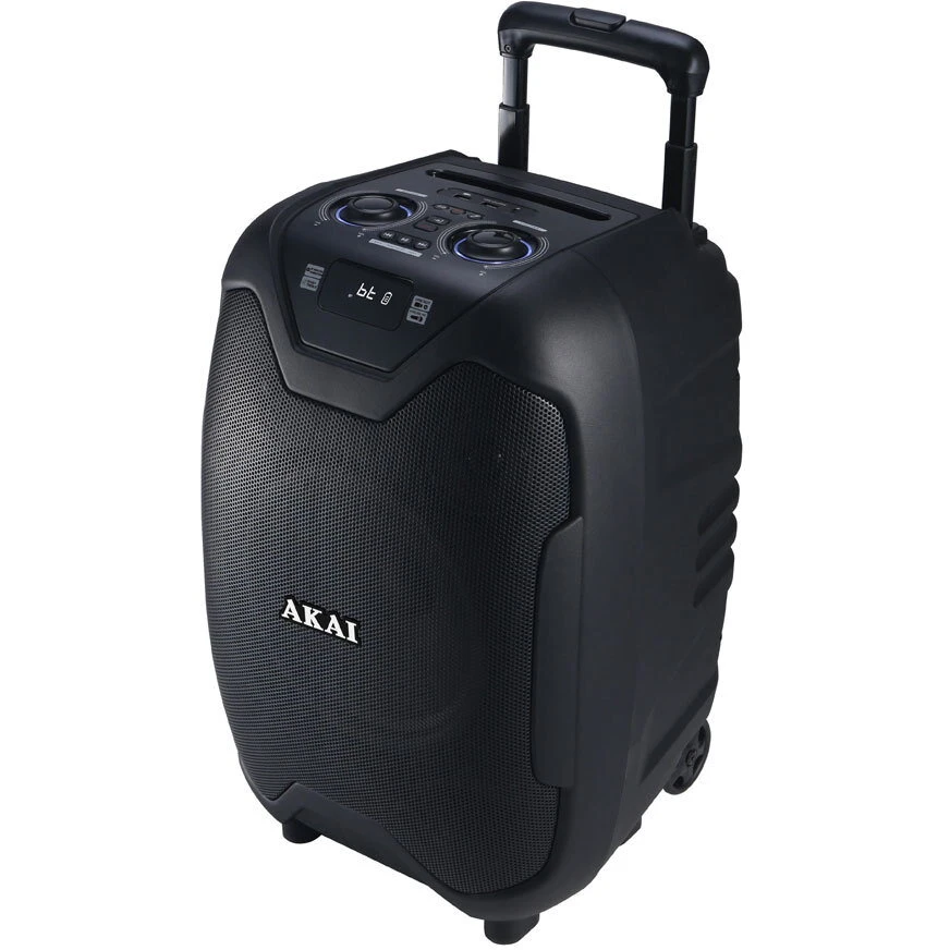 Boxa portabila AKAI, tip troller, 50 W RMS, Bluetooth, acumulator 4500 mAh, "ABTS-X10 PLUS" (timbru verde 11 lei) thumb