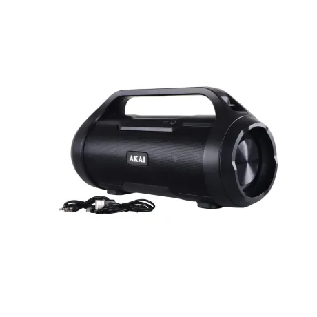 Boxa portabila AKAI, compact 2.0, RMS 15W, Bluetooth, conector Bluetooth, Jack 3.5mm, USB, negru, &quot;ABTS-50&quot; (timbru verde 4.00 lei)