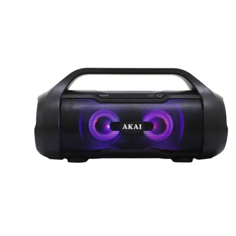 Boxa portabila AKAI, compact 2.0, RMS 15W, Bluetooth, conector Bluetooth, Jack 3.5mm, USB, negru, &quot;ABTS-50&quot; (timbru verde 4.00 lei)