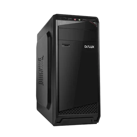 CARCASA DELUXE Middle Tower ATX, 450 (230W for 450W Desktop PC), USB 2.0 x 2 | Jack 3.5mm x 2, fara accesorii, &quot;DW605&quot; (timbru verde 0.8 lei)