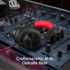 Casca OneOdio cu fir detasabil, tip over ear, utilizare profesionala, DJ, conectare prin Jack 3.5 mm | Jack 6.35 mm, difuzor 40 mm, impedanta 32 Ohm, negru | rosu, "A71-Red" (timbru verde 0.8lei)