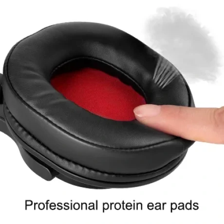 Casca OneOdio cu fir detasabil, tip over ear, utilizare profesionala, DJ, conectare prin Jack 3.5 mm | Jack 6.35 mm, difuzor 40 mm, impedanta 32 Ohm, negru | rosu, "A71-Red" (timbru verde 0.8lei)