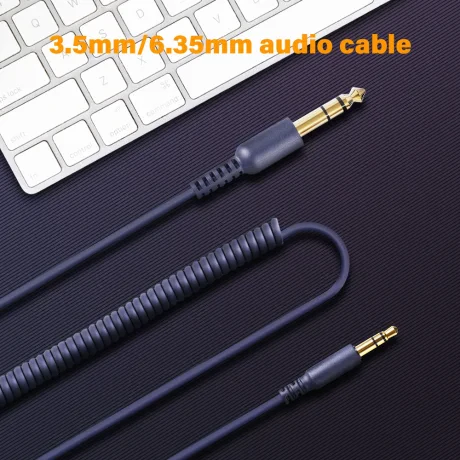 Casca OneOdio cu fir detasabil, tip over ear, utilizare profesionala, DJ, conectare prin Jack 3.5 mm | Jack 6.35 mm, difuzor 50 mm, impedanta 32 Ohm, albastru inchis, "Pro10-Dark-Blue" (timbru verde 0.8lei)