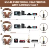 Casca OneOdio cu fir detasabil, tip over ear, utilizare profesionala, DJ, conectare prin Jack 3.5 mm | Jack 6.35 mm, difuzor 50 mm, impedanta 32 Ohm, argintiu | maro, &quot;Pro30&quot; (timbru verde 0.8lei)