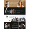 Casca OneOdio cu fir detasabil, tip over ear, utilizare profesionala, DJ, conectare prin Jack 3.5 mm | Jack 6.35 mm, difuzor 50 mm, impedanta 32 Ohm, argintiu | maro, &quot;Pro30&quot; (timbru verde 0.8lei)