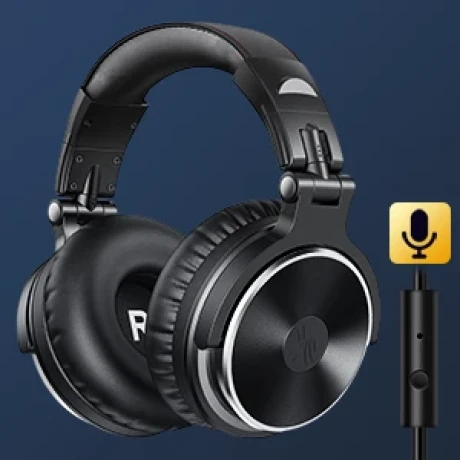 Casca OneOdio cu fir detasabil, tip over ear, utilizare profesionala, DJ, conectare prin Jack 3.5 mm | Jack 6.35 mm, difuzor 50 mm, impedanta 32 Ohm, negru, &quot;Pro10-Black&quot; (timbru verde 0.8lei)